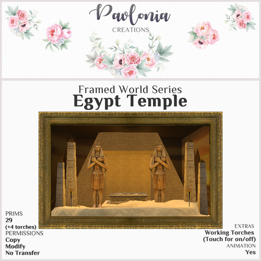 :::Pavlonia Creations::: - Egypt Temple (BOXED)