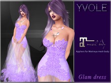 Yvole - Glam Dress Purple with Maitreya appliers