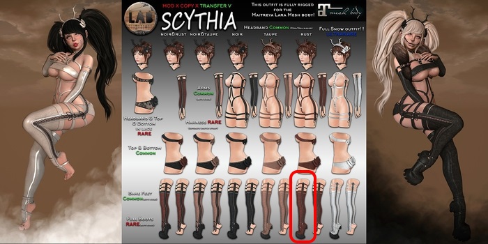[LAB737] Scythia Boots Complete (rust) RARE
