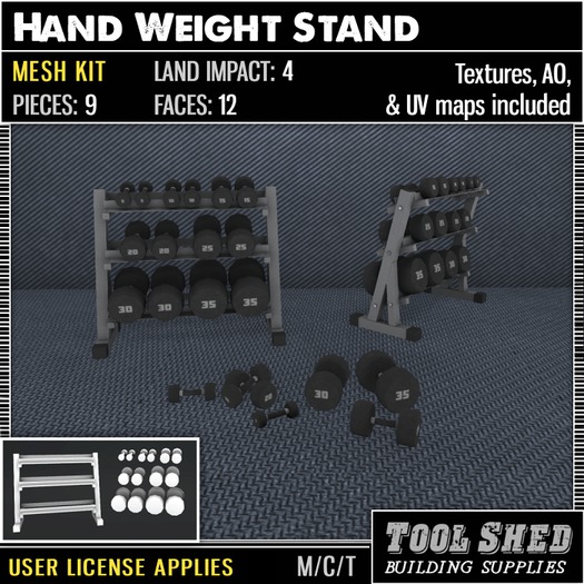 Tool Shed - Hand Weight Stand Mesh Kit