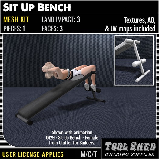 Tool Shed - Sit Up Bench Kit