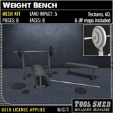 Tool Shed - Weight Bench Mesh Kit