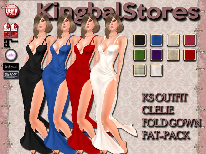 KS OUTFIT CLELIE FOLD GOWN FAT-PACK