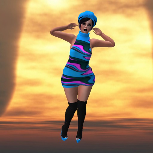 light blue swirl