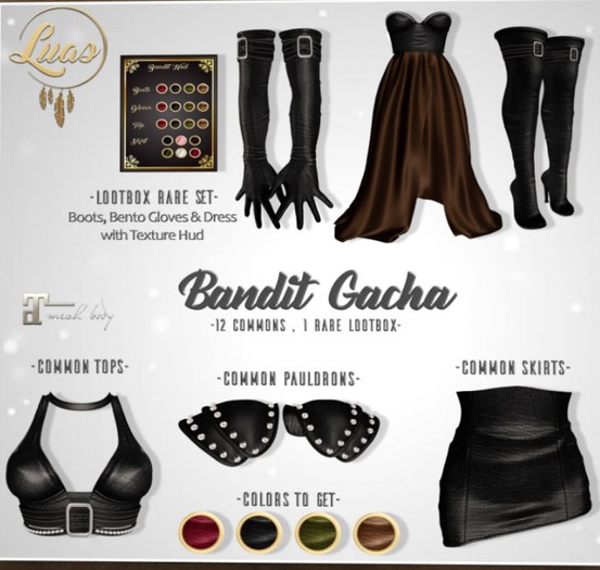 Luas Bandit Pauldrons Red