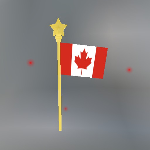 Sparkling Canadian Flag Tip Jar