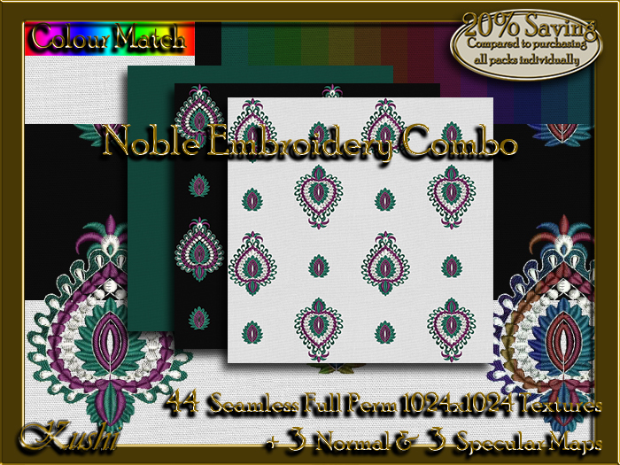 Noble Embroidery Combo Textures 