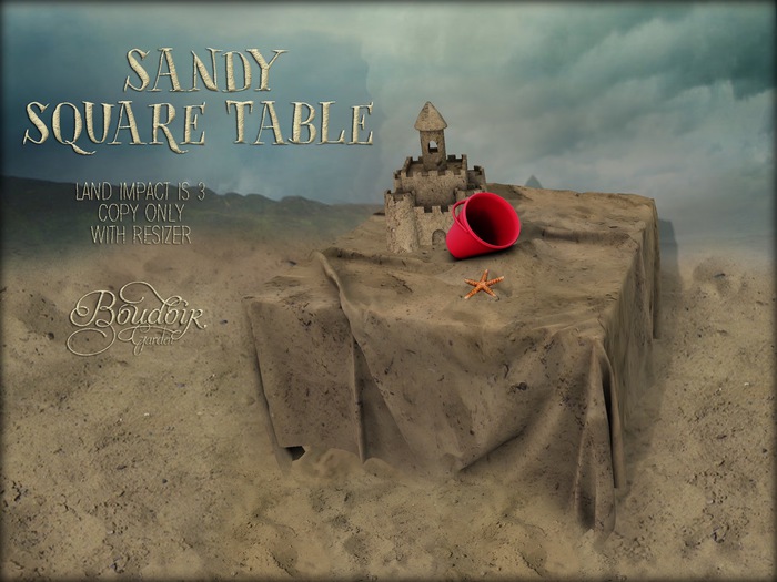 Boudoir Garden - Sandy Square Table