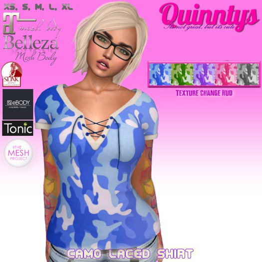 Camo Laced Shirt  {Quinnty's}  ADD TO  UNPACK