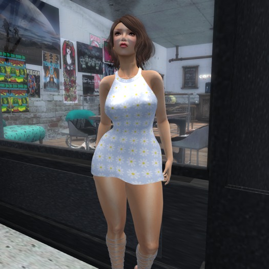 Powder Daisy mini dress