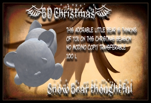 Snow Bear thoughtful