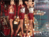 Bella moda signorile crimson outfit