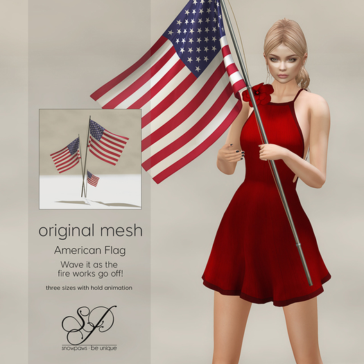Snowpaws - American Flag 2017 edition