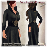 [V/W] Vasilissa Dress Smoke - Medieval Fantasy Gown in 5 fitted mesh sizes + Maitreya, Slink, Belleza models