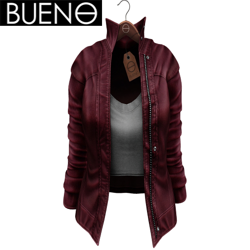 BUENO - Fox Jacket - Wine - Slink, Hourglass, Physique, Fit Mesh