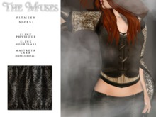 the muses . Blackwork Top . Black