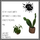 ETC HOME FURNISHINGS - SET OF 2 HOUSE PLANTS