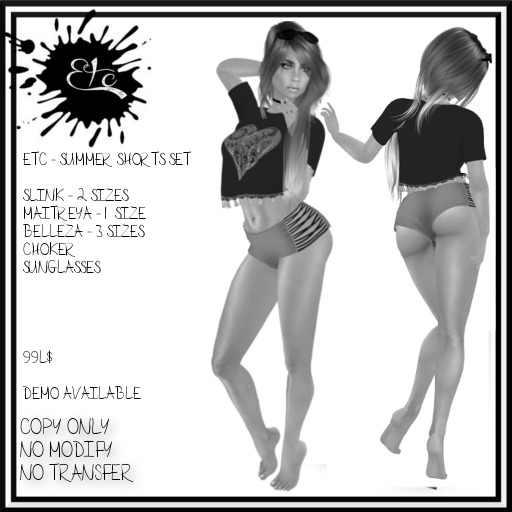 DEMO FOR ETC - SUMMER SHORTS SET
