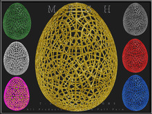 T-3D Creations [ Metal Egg 01 ] MESH - Full Perm