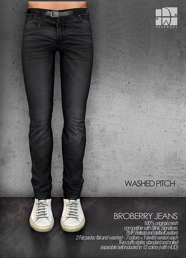 [Deadwool] Broberry jeans - washed pitch