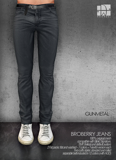 [Deadwool] Broberry jeans - gunmetal