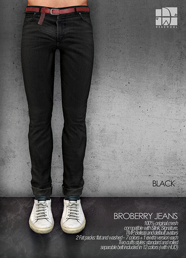 [Deadwool] Broberry jeans - black