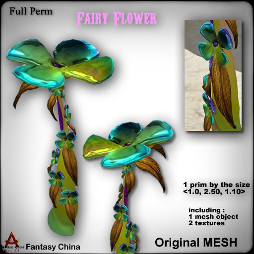 FC- Full Perm Mesh Fairy Flower 