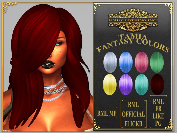 *LIMITED TIME---DISCOUNT PRICE* RML TAMIA(FANTASY COLORS HAIR + HUD)