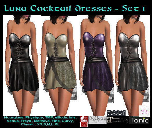 *MM* Luna Goth Dress - Set 1