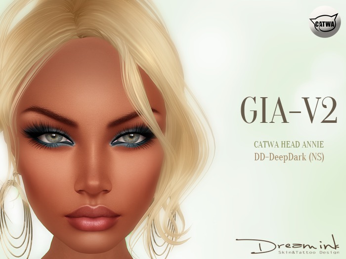 DREAM INK "Catwa Mesh Head Appliers GIA_V2" DD-DeepDark (NS)