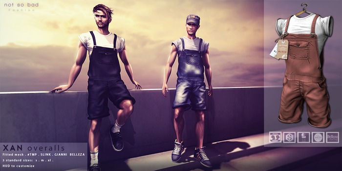 not so bad . mesh . XAN overalls . 