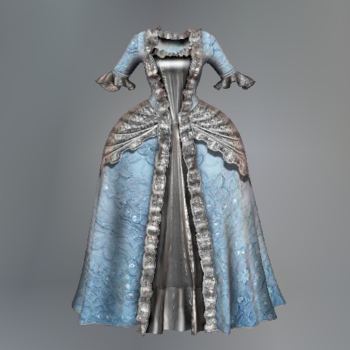 Blue Watteau Mesh Dress box