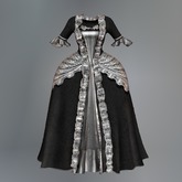 Charcoal Watteau Mesh Dress box