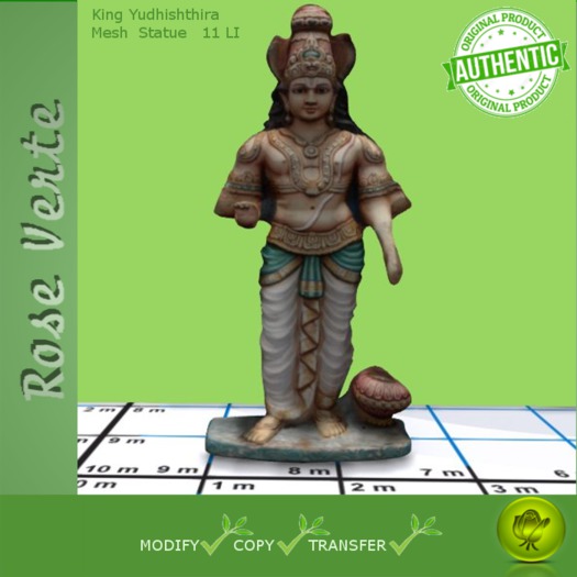 Full Perms King Yudhishthira Mesh Statue