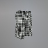Chiaroscuro Plaid Mesh Shorts