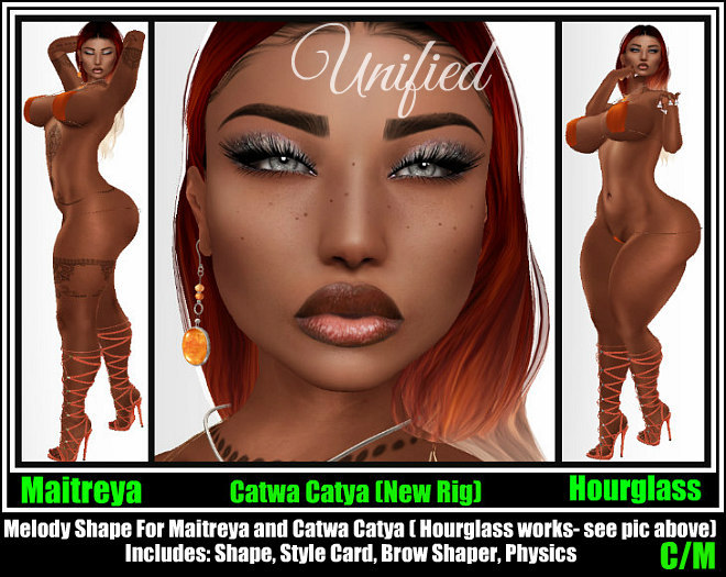 MELODIE SHAPE: MAITREYA LARA/CATYA NEW RIG BY :.Unified:.