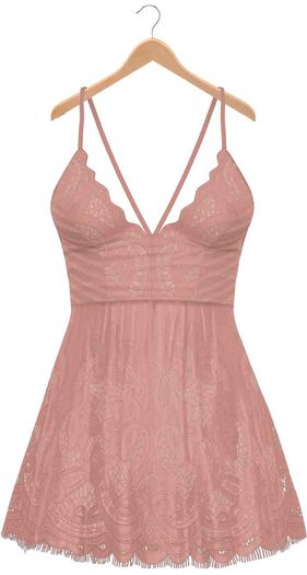 Blueberry - Ime Lace Dress - Maitreya Lara, Belleza Freya Isis Venus, Slink Physique Hourglass - Nude