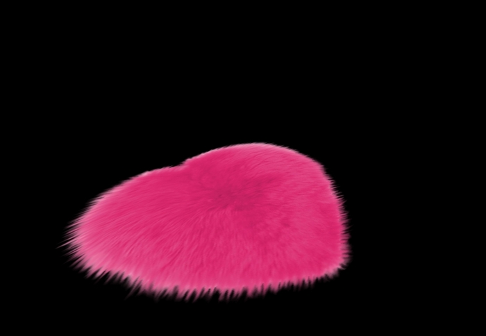 Passionate Pink Sheepskin Rug