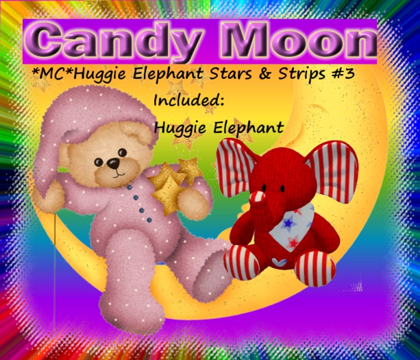 *MC*Huggie Elephant Stars and Strips #3