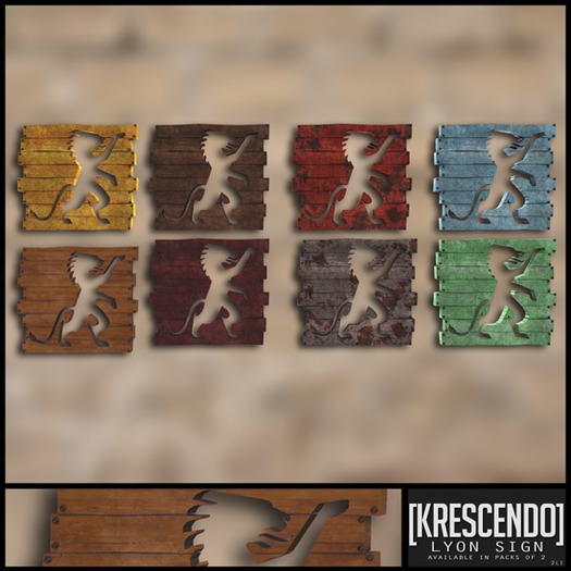 [Kres] Lyon Sign - Green and Blue