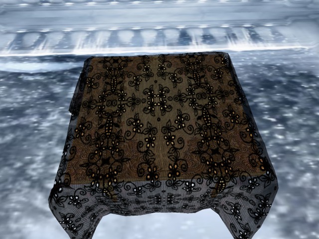 Square Table Black Lace 2