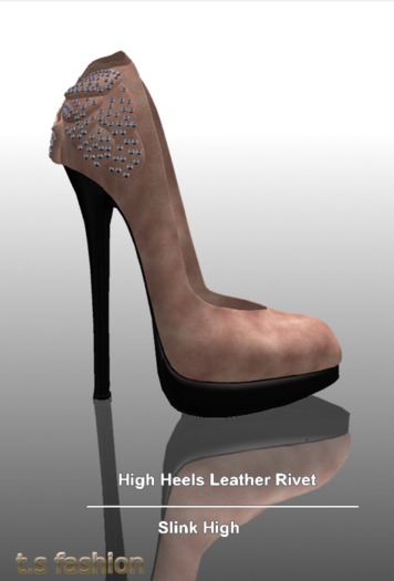 High Heels Leather Rivet