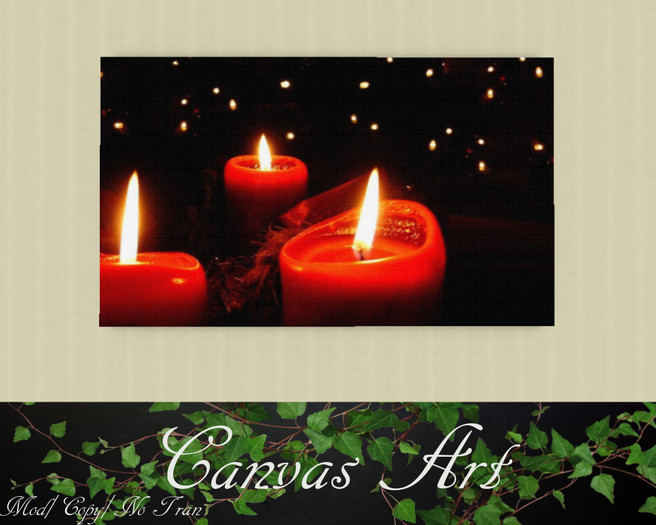Animated Candle Canvas Art