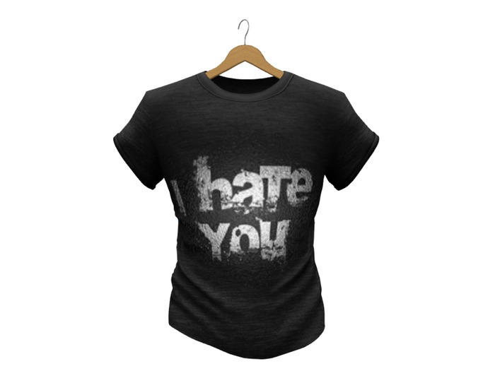 Mens Mesh T-Shirt i Hate You