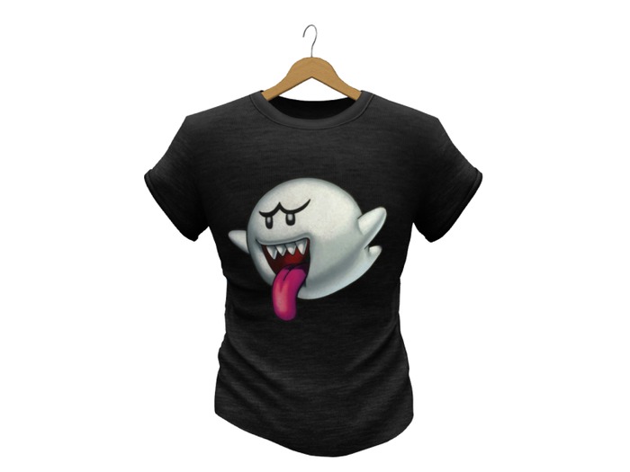 Mens Mesh T-Shirt Black Ghost