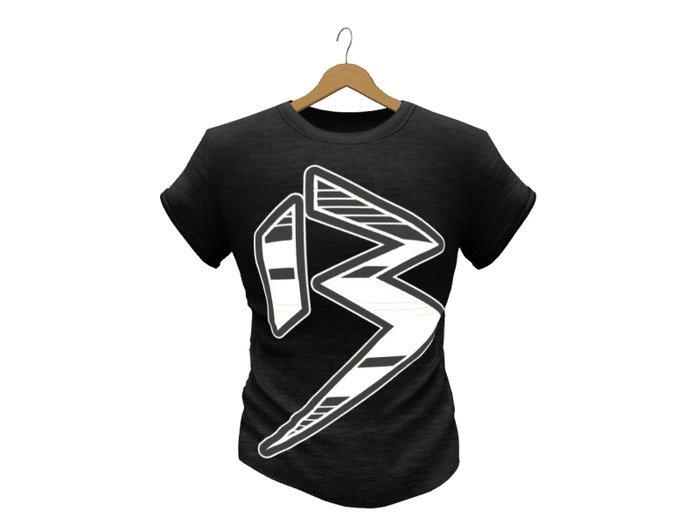 Mens Mesh T-Shirt B Black White