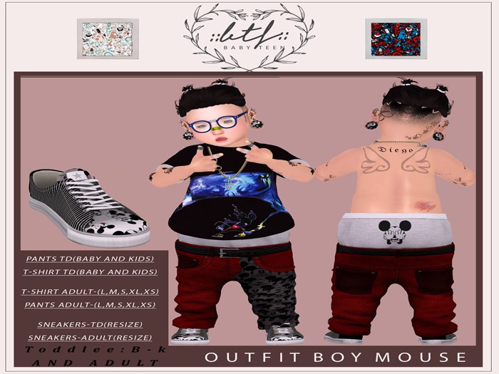 ::BTF::Outfit Boy Mouse