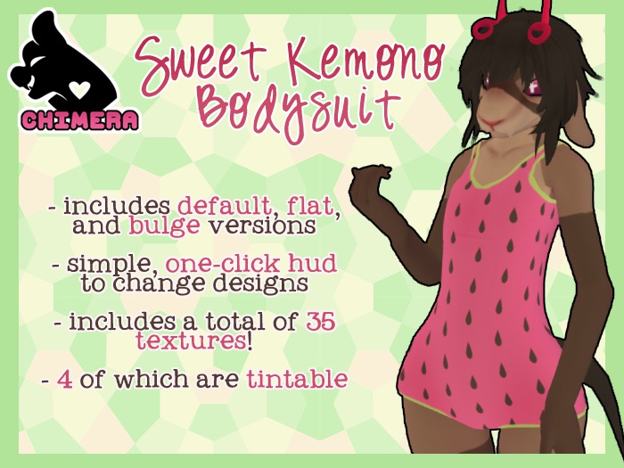 ♥C♥ Kemono Bodysuit - Sweet Pack