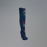 Navy Patriotic Mesh Boots box