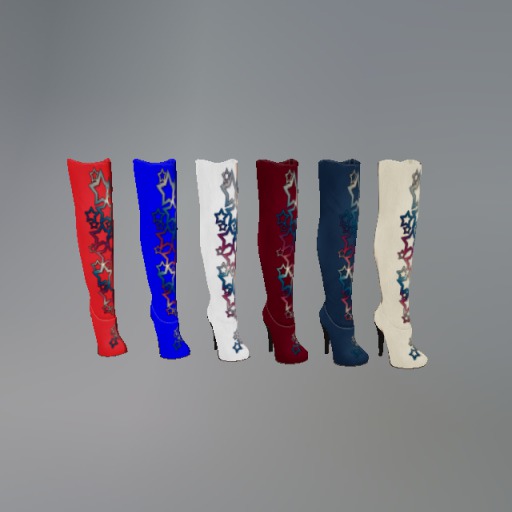 Patriotic Mesh Boots F box